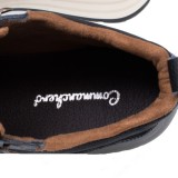 Ανδρικό μποτάκι Commanchero 72111-721 Ελληνικό δερμάτινο Μάυρο