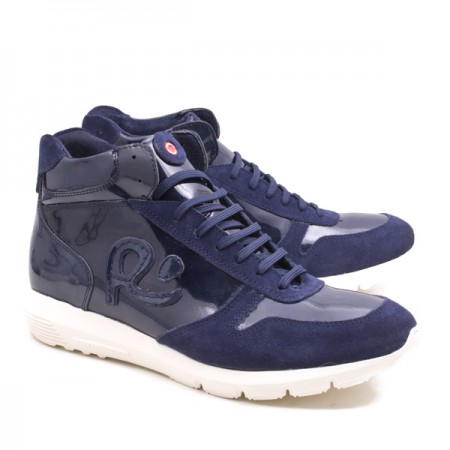 Ανδρικό sneakers Robinson 2220 δερμάτινο μπλε
